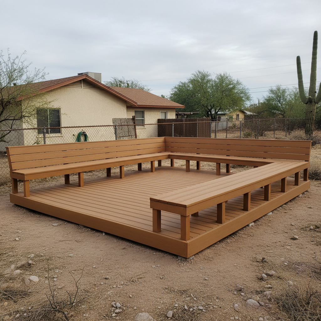 Deck Staining & Sealing completed by Pinnacle Deck Inc in Marana, AZ