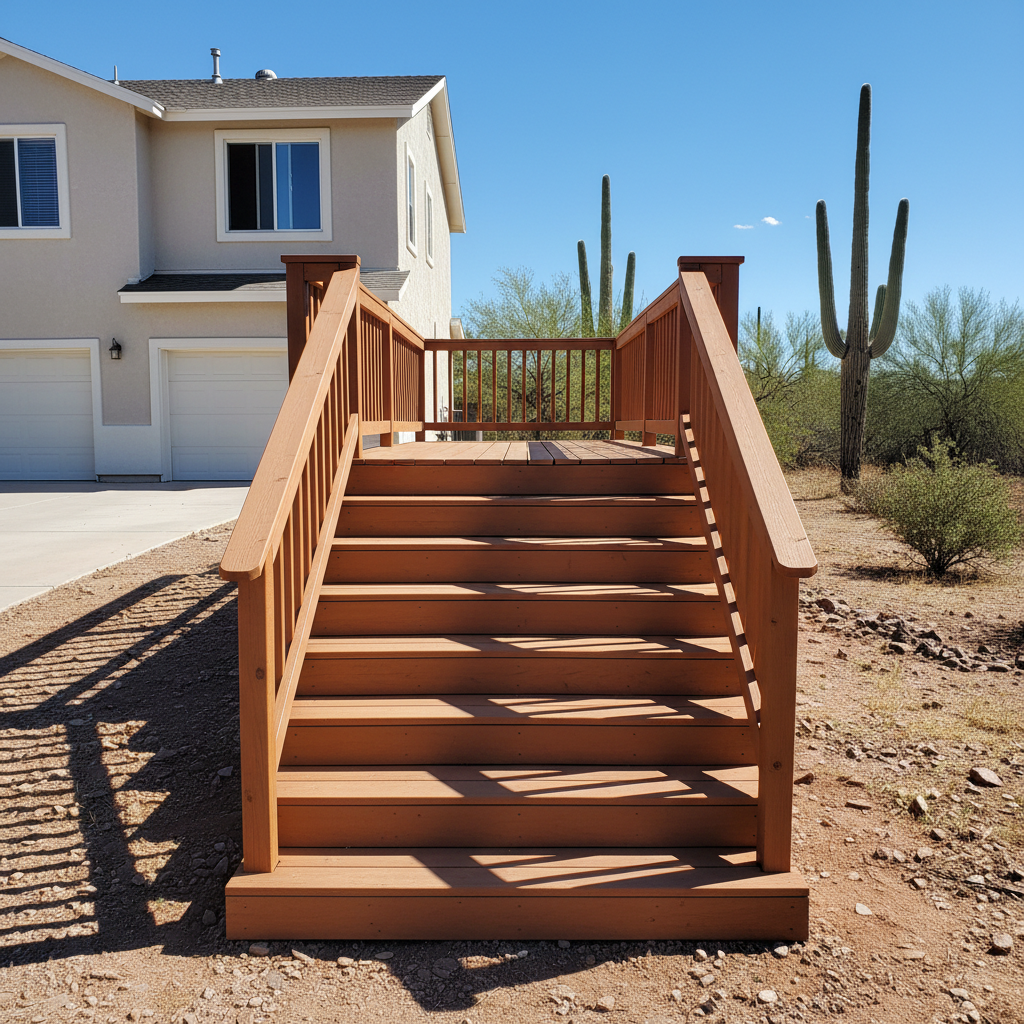 Composite Decking Installation completed by Pinnacle Deck Inc in Catalina Foothills, AZ